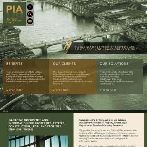 PIA web site screenshot