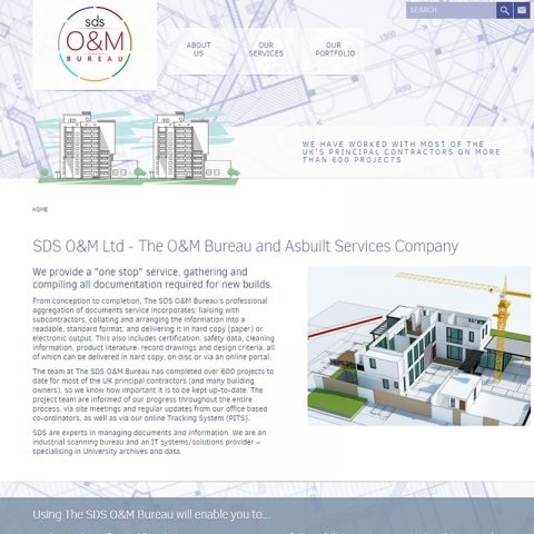 SDS O&M Bureau web site screenshot